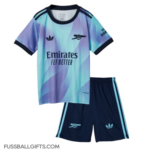 Arsenal Fußballbekleidung 3rd trikot Kinder 2024-25 Kurzarm (+ kurze hosen)